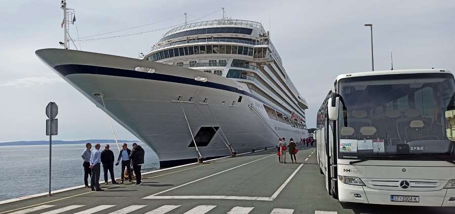 Viking Sky docked in Split, Croatia
